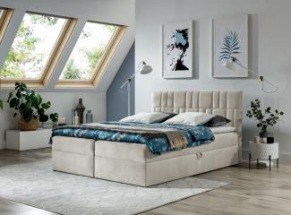 Boxspringbett CORTEZ 120x200 cm Beige