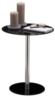 Beistelltisch Glas Edelstahl