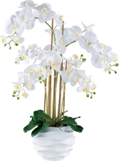 Kunstorchidee Orchidee Phalaenopsis, Creativ green, Höhe 90 cm, im Design-Topf