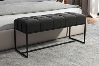 AX LIVING Sitzbank gepolstert Acciarolli 1 80 cm – Grafit