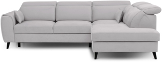 Eltap Noble Ecksofa (Nube 3) Seite rechte, Grau, 201 x 100 x 255 cm