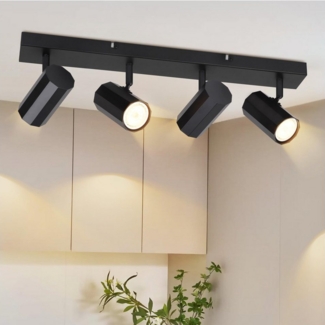 Nettlife Deckenstrahler 2/3/4 Flammig Vintage GU10 Deckenstrahler, Schwenkbar 330°, LED wechselbar, Schlafzimmer Küche Esszimmer Wohnzimmer