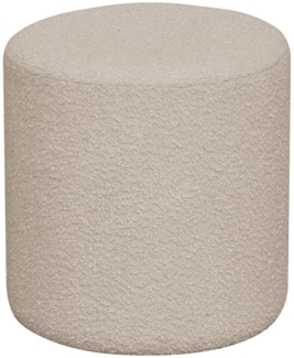 House Nordic Pouf in Beige, Stoff - 34 x 36 x 34 cm (BxHxT)