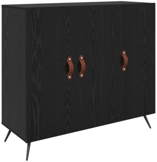 vidaXL Sideboard Schwarz 90 x 34 x 80 cm Holzwerkstoff 879578