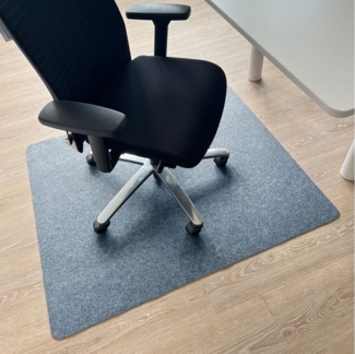 Kubus Bodenschutzmatte Barbarian, Bürostuhl Unterlage aus Polyester, Schutzmatte für Laminat, Hartböden, Parkett
