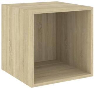 vidaXL Wandschrank Sonoma-Eiche 37x37x37 cm Holzwerkstoff 805453