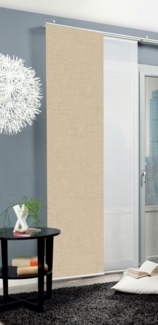 HOME WOHNIDEEN Schiebegardine Schiebegardine PIVE, Digitaldurck, Dekostoff, Seidenoptik 245x60 cm (4 St), 100% Polyester