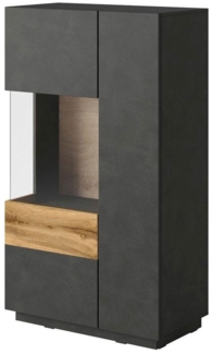 Standvitrine Saale Glasvitrine 80x40x139cm Ausführung wählbar
