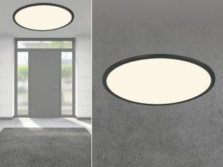 LED Deckenleuchte PHOENIX Schwarz / Weiß dimmbar - extra flach Ø 62cm
