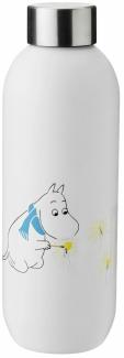 Stelton Trinkflasche Keep Cool Moomin Frost, Edelstahl, Blau, 0. 75 Liter, 1372-6