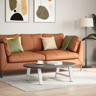 vidaXL Couchtischbeine A-Form 2 Stk. Weiß 60x(30-31) cm Stahl 4012821