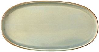 COMAS OLIVA ovaler Teller 30 cm, 6 Stück, Porzellan