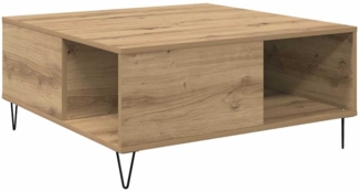 vidaXL Couchtisch Artisan-Eiche 80 x 80 x 36.5 cm Holzwerkstoff 881667