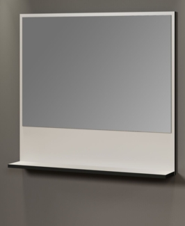 Badezimmer Spiegel Bliss in grau 80 cm