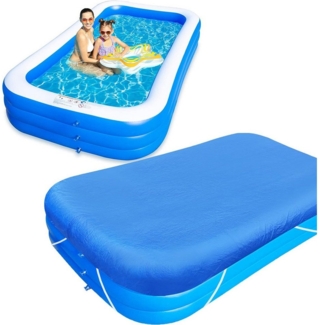 BTTO Pool-Abdeckplane Pool Abdeckung,Rechteckige/Runde Poolabdeckung,Ø 300 cm (1-St), Pool-Abdeckplane,staub und regendicht