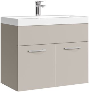 Badplaats Badmöbel Set mit Waschbecken und Unterschrank Montreal 01 60x35 cm Cashmere - Waschbeckenunterschrank mit Waschbecken