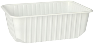 50 Verpackungsbecher, PP 1 l 6,3 x 18,6 x 13,3 cm weiss
