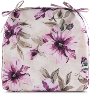Wasserdichtes Stuhlkissen Outdoor GARTEN 29C 40X38X4 creme rosa