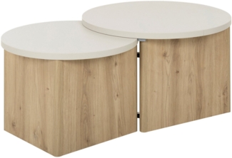 Gami Couchtisch Eclypse, Praktischer Couchtisch mit verschiebbarer Tischplatte