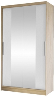 Schiebetürenschrank Margite II (Farbe: Sonoma Eiche / Weiß)