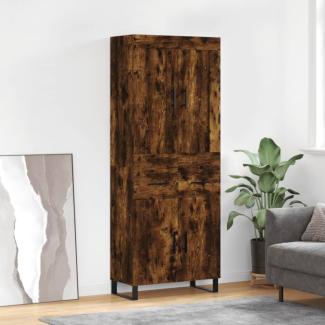 vidaXL Highboard Räuchereiche 69,5x34x180 cm Holzwerkstoff 3199902