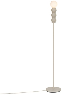 Qazqa Stehlampe Fedde, ohne Leuchtmittel, G9, Beige, Retro, Stahl, 1-flammig