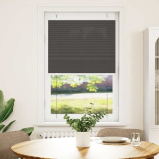 vidaXL Plissee Schwarz 80x150 cm Stoffbreite 79,4 cm Polyester 4015139