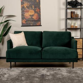 Bronx71 Samt Sofa Denver 2,5-Sitzer dunkelgrün