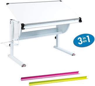 Schreibtisch Matts 3 In 1 Weiß Mdf