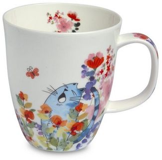 TeaLogic Tasse Fiona Katzen Henkelbecher Fine Bone China 0,4L, 1-tlg.
