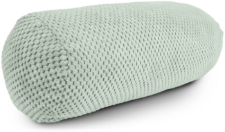 Amilian Nackenrolle 15x40 cm - Kissenrolle mit Bezug - ideal als Dekokissen - Nackenstütze, Kissen mit Bezug, Bettrolle mit abnehmbarem Bezug, Lagerungskissen - Sofakissen - Kissen