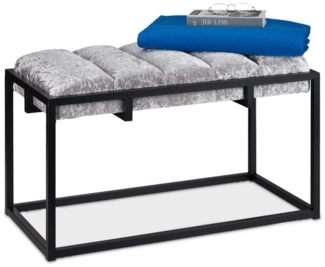 Edle Sitzbank mit Samtbezug