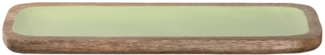 Leonardo Platte 39x15 Mangoholz Grün Aperitivo