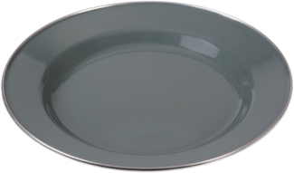 Teller emailliert grau 26 cm