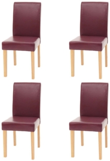 MCW Esszimmerstuhl Littau-4 (Set, 4 St), 4er-Set, Rutschfest durch Kunststoff-Bodenschoner, hohe Rückenlehne