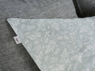 Zo! Home Cotton Bettwäsche 135x200 Petali di Lino Mint Miniblätter süß