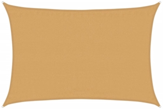 vidaXL Sonnensegel 160 g/m² Rechteckig Sandfarben 3,5x5 m HDPE 4002044