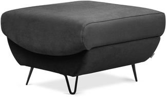 Wohnideebilder Silva Dunkelgrau Fußhocker PU-SIL-06NU