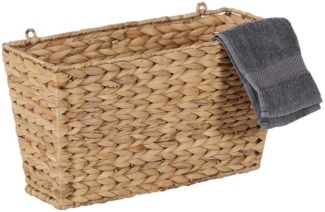 Casa Moro Deko-Wandregal Hängekorb Wandkorb aus Seegras geflochten mit Aufhängung, Aufbewahrung Deko Korb Scandi Landhaus Stil, Organizer Aufbewahrungskiste Aufbewahrungskorb Zella IN40