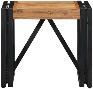 Couchtisch, Sofatisch 40x40x35 cm Massivholz Akazie