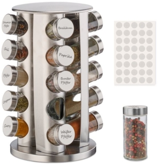 Drehbares Gewürzkarussell mit 20 Gläsern 10043581