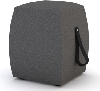 ASSMANN Hocker Syneo Line Anthrazit 40x40x51cm Textil