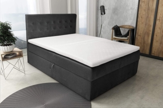 Best for Home Boxspringbett S Deluxe mit Bettkasten Bonellfederkern inkl. 4 cm Topper (140x200 160x200 180x200 200x200 cm), Handwerksqualität, TOP Preis-Leistungs-Verhältnis