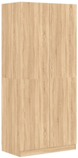 vidaXL Kleiderschrank Sonoma-Eiche 90x52x200 cm Holzwerkstoff 800633