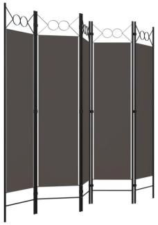 vidaXL 5-tlg. Raumteiler Anthrazit 200 x 180 cm 320709