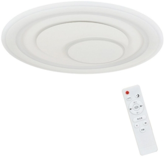 Nettlife LED Deckenleuchte LED Deckenleuchte 50cm RGB Runde, RGB Farbwechsel, LED fest integriert, Warmweiß Neutralweiß Kaltweiß, RGB, RGB Hintergrundbeleuchtung