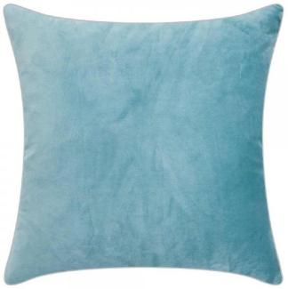 pad Kissenhülle Samt Elegance Aqua Blau (50x50 cm) 10127-I40-5050