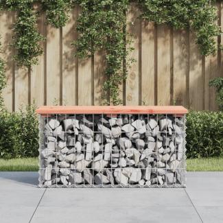 vidaXL Gartenbank aus Gabionen 83x31,5x42 cm Massivholz Douglasie 834348