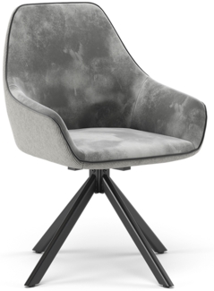 Vicco Loungesessel Grau 60x89 cm, Eleganza