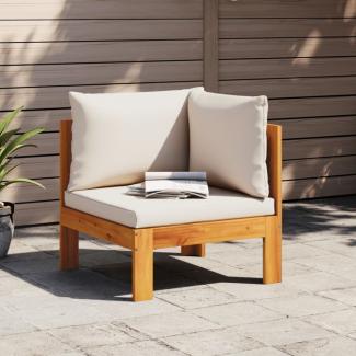 vidaXL Garten-Ecksofa mit Kissen Massivholz Akazie 367622